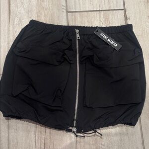 Steve Madden Black Zip Up Skirt